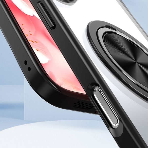 Чохол для iPhone 16 Pro Чорний Metal Ring with MagSafe - Зображення 2