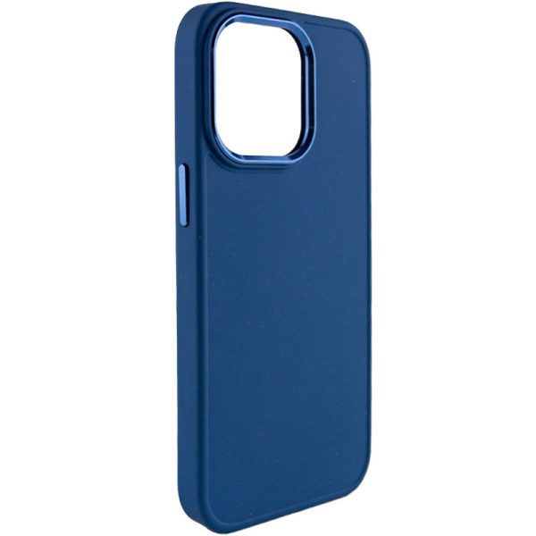 Чохол для iPhone 14 Pro Max Синій Bonbon Metal Style