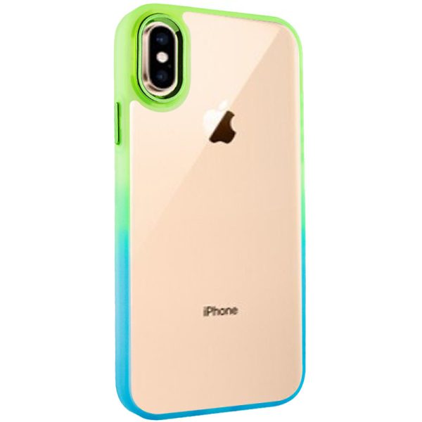 Чохол для iPhone XS Max Бірюзовий TPU+PC Fresh sip series