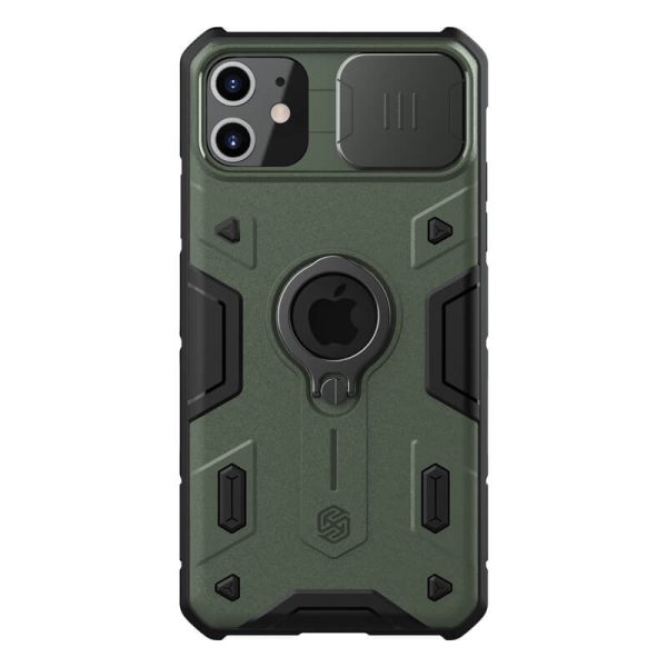 Чохол для iPhone 11 Зелений Nillkin CamShield Armor (шторка на камеру)