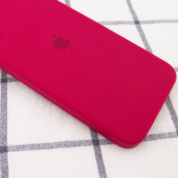 Чохол для iPhone 11 Червоний Silicone Case Square Full Camera Protective - Зображення 2