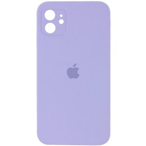 Чохол для iPhone 11 Фіолетовий Silicone Case Square Full Camera Protective