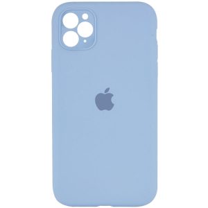Чохол для iPhone 11 Pro Блакитний Silicone Case Square Full Camera Protective