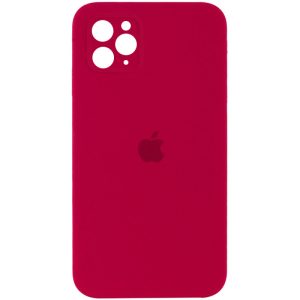Чохол для iPhone 11 Pro Червоний Silicone Case Square Full Camera Protective