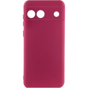 Чохол для Google Pixel 6a Бордовий Silicone Cover Lakshmi Full Camera (A)