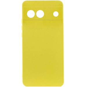 Чохол для Google Pixel 6a Жовтий Silicone Cover Lakshmi Full Camera (A)
