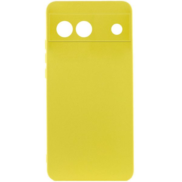 Чохол для Google Pixel 6a Жовтий Silicone Cover Lakshmi Full Camera (A)