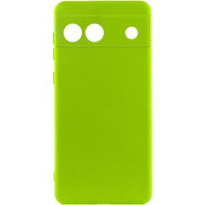 Чохол для Google Pixel 6a Салатовий Silicone Cover Lakshmi Full Camera (A)
