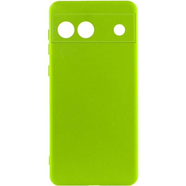 Чохол для Google Pixel 6a Салатовий Silicone Cover Lakshmi Full Camera (A)