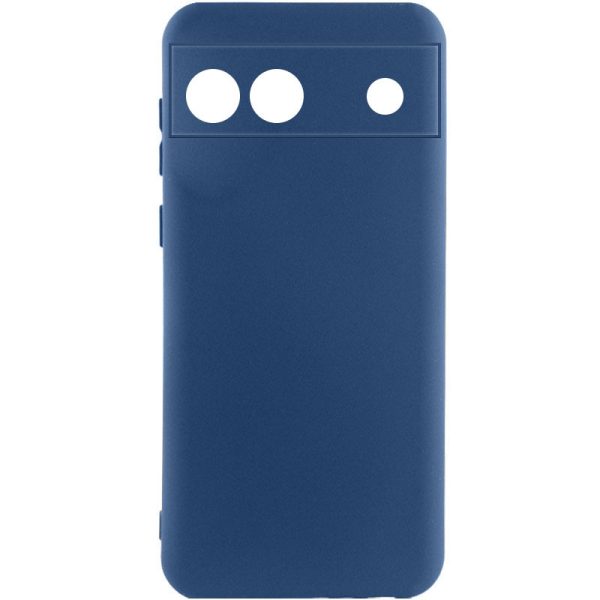 Чохол для Google Pixel 6a Синій Silicone Cover Lakshmi Full Camera (A)