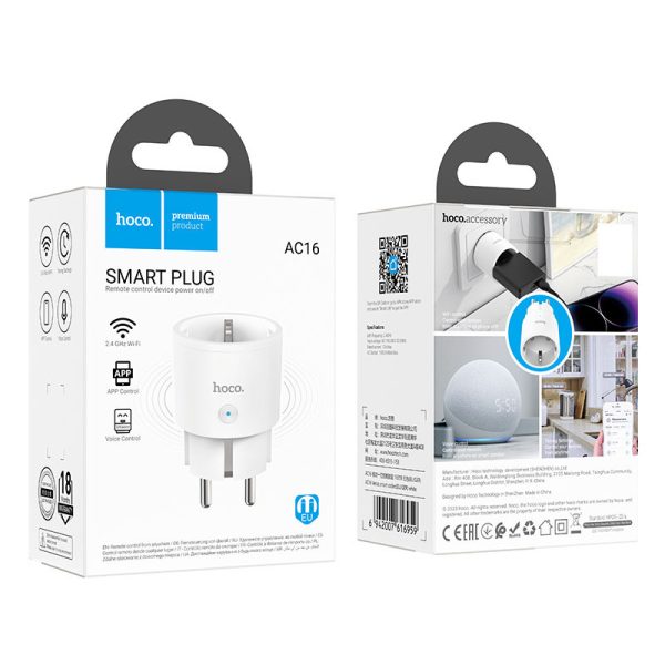 Зарядний пристрій Hoco AC16 Veloz smart socket - Зображення 6