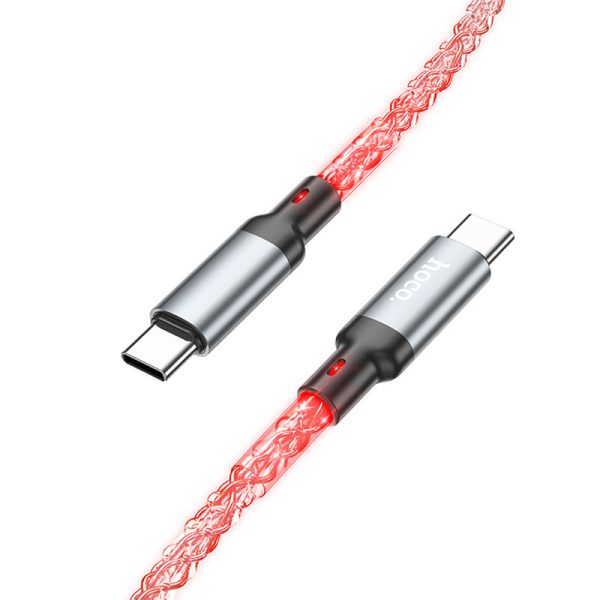 Дата кабель Hoco U112 Shine Type-C to Type-C 60W (1m) - Зображення 2