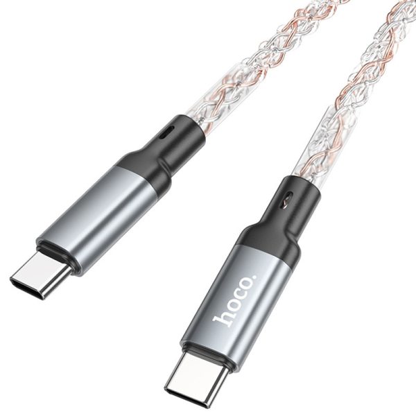 Дата кабель Hoco U112 Shine Type-C to Type-C 60W (1m) - Зображення 4