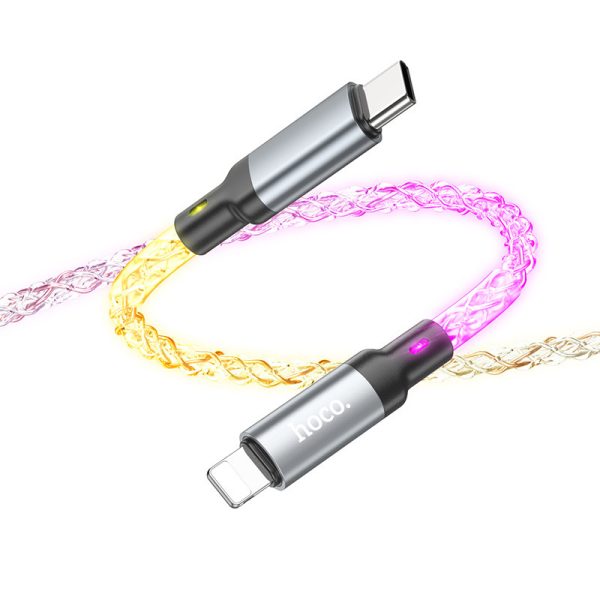 Дата кабель Hoco U112 Shine 20W Type-C to Lightning (1m) - Зображення 3