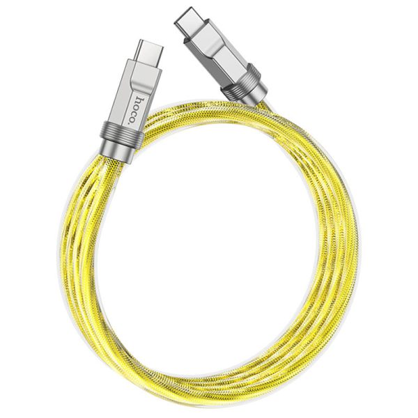 Дата кабель Hoco U113 Solid 100W Type-C to Type-C (1m) - Зображення 2