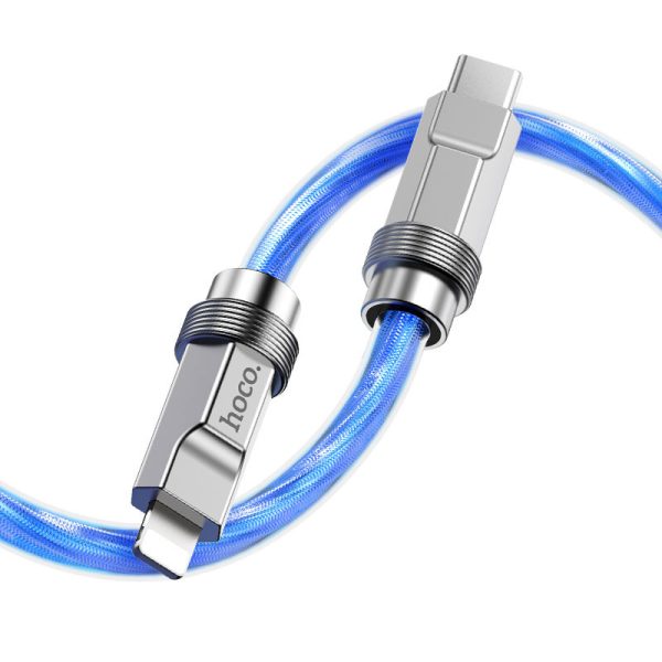 Дата кабель Hoco U113 Solid 20W Type-C to Lightning (1m) - Зображення 3