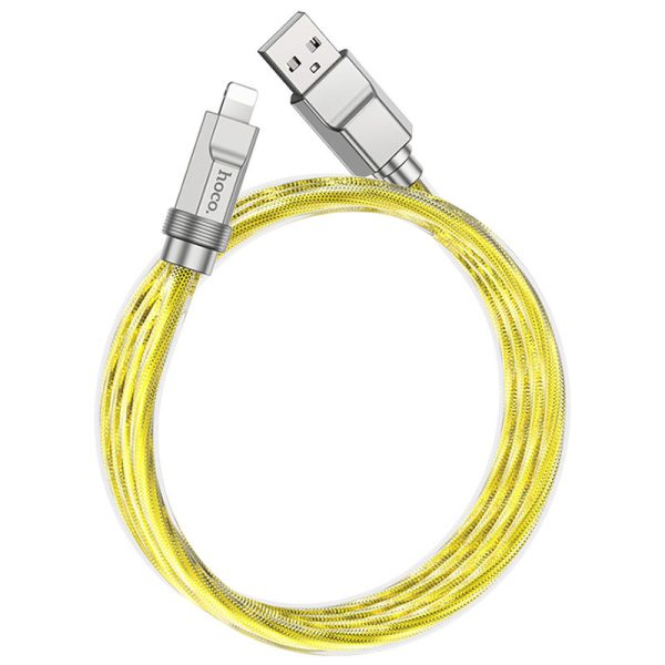 Дата кабель Hoco U113 Solid 2.4A USB to Lightning (1m) - Зображення 2