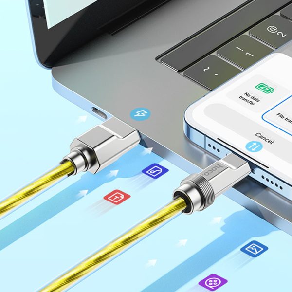 Дата кабель Hoco U113 Solid 2.4A USB to Lightning (1m) - Зображення 4