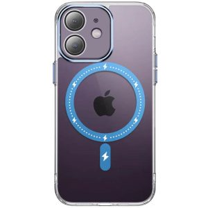 Чохол для iPhone 12 Синій TPU+PC Colorful with MagSafe