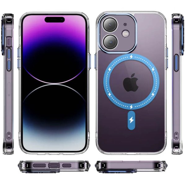 Чохол для iPhone 12 Синій TPU+PC Colorful with MagSafe - Зображення 2