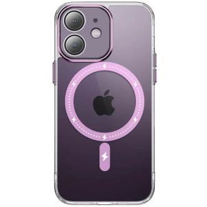 Чохол для iPhone 12 Рожевий TPU+PC Colorful with MagSafe