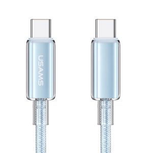 Дата кабель USAMS US-SJ660 Type-C to Type-C PD100W Cloud Series (1.2m)
