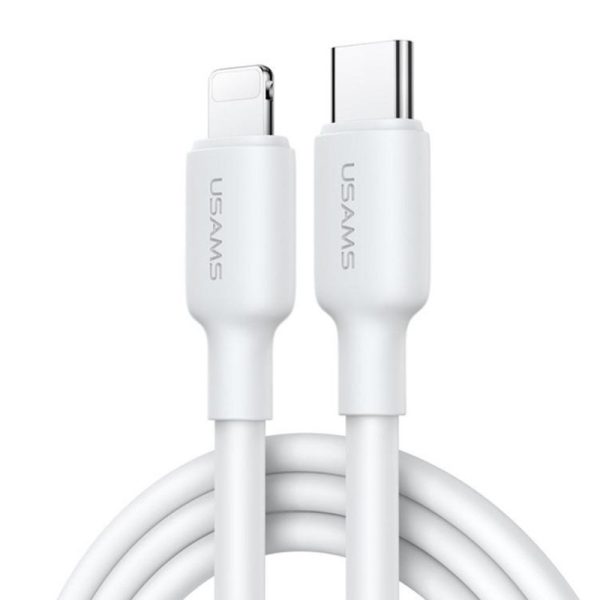 Зарядний пристрій Usams US-CC186 PD30W 1C + US-SJ610 Type-C to Lightning PD YX Series - Зображення 3