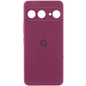 Чохол для Google Pixel 9 Бордовий Silicone Cover Lakshmi Full Camera with Logo