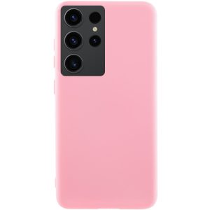Чохол для Samsung Galaxy S21 Ultra Рожевий Silicone Cover Lakshmi