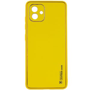 Шкіряний чохол для Samsung Galaxy A05 Жовтий Xshield
