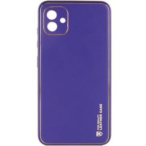 Шкіряний чохол для Samsung Galaxy A05 Фіолетовий Xshield