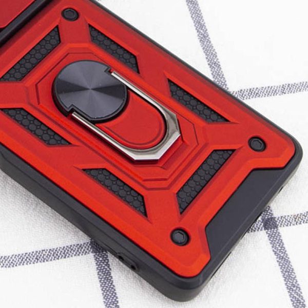 Ударостійкий чохол для Samsung Galaxy A53 5G Червоний Camshield Serge Ring - Зображення 3