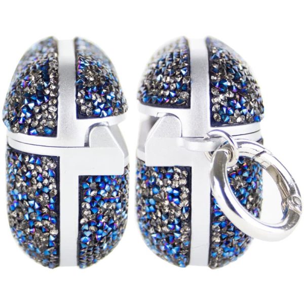 Чохол для навушників AirPods 4 Синій Bling World Rock Diamond - Зображення 3