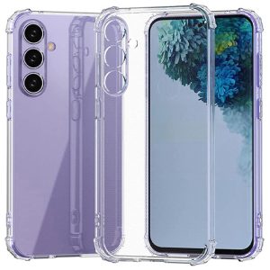 Чохол для Samsung Galaxy S25 Прозорий GETMAN Ease logo посилені кути Full Camera