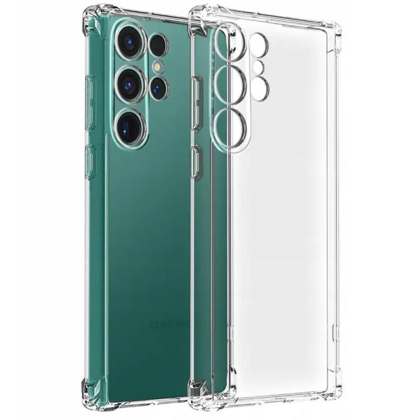 Чохол для Samsung Galaxy S25 Ultra Прозорий GETMAN Ease logo посилені кути Full Camera