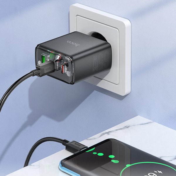 Зарядний пристрій Hoco CS44A Smart PD65W (2C1A) - Зображення 6