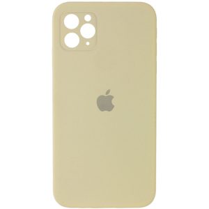 Чохол для iPhone 11 Pro Жовтий Silicone Case Square Full Camera Protective
