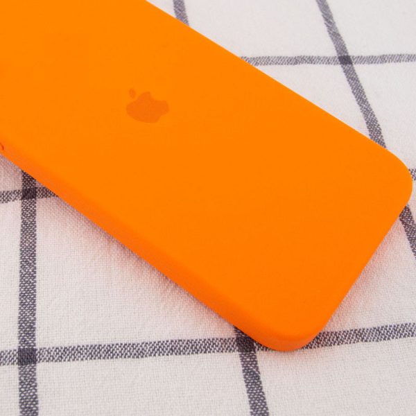 Чохол для iPhone 11 Pro Помаранчевий Silicone Case Square Full Camera Protective - Зображення 2