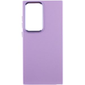 Шкіряний чохол для Samsung Galaxy S22 Ultra Фіолетовий Bonbon Leather Metal Style