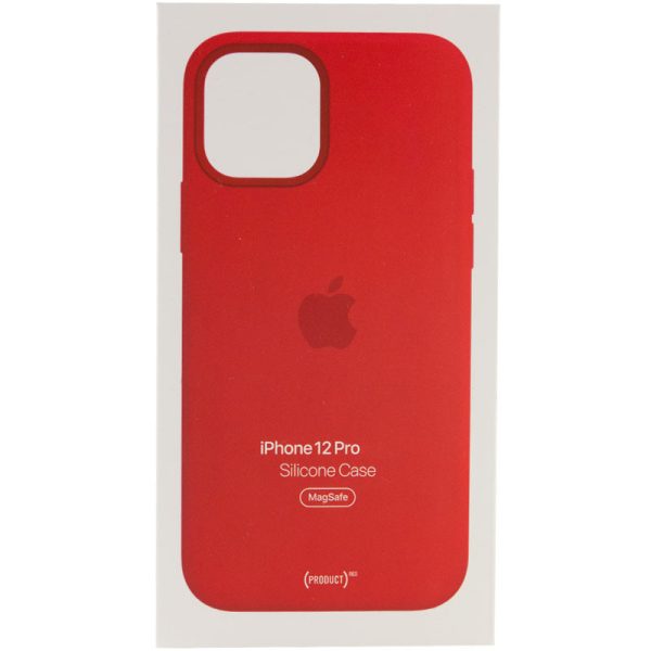Чохол для iPhone 12 Pro / 12 Червоний Silicone case full with Magsafe and Animation - Зображення 5