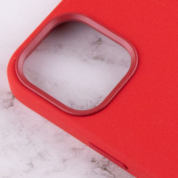 Чохол для iPhone 12 Pro / 12 Червоний Silicone case full with Magsafe and Animation - Зображення 6