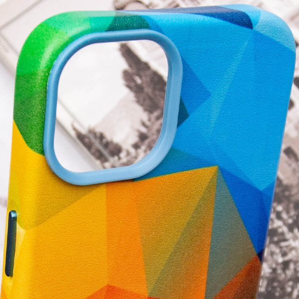 Шкіряний чохол для Apple iPhone 14 Plus Червоний Colour Splash with MagSafe - Зображення 6