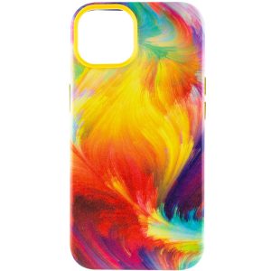 Шкіряний чохол для Apple iPhone 14 Plus Жовтий Colour Splash with MagSafe