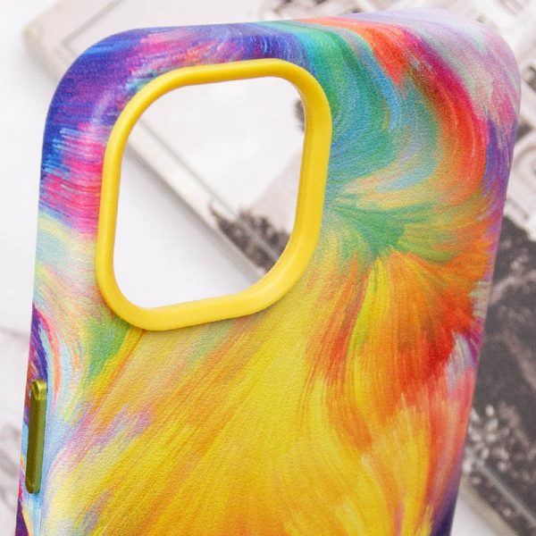 Шкіряний чохол для Apple iPhone 14 Plus Жовтий Colour Splash with MagSafe - Зображення 6