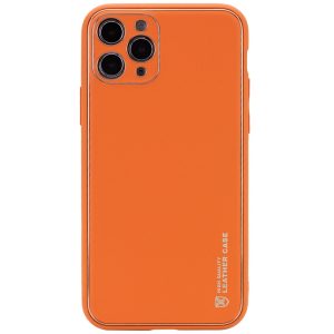 Шкіряний чохол для Apple iPhone 12 Pro Max Помаранчевий Xshield
