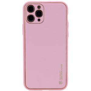 Шкіряний чохол для Apple iPhone 12 Pro Max Рожевий Xshield