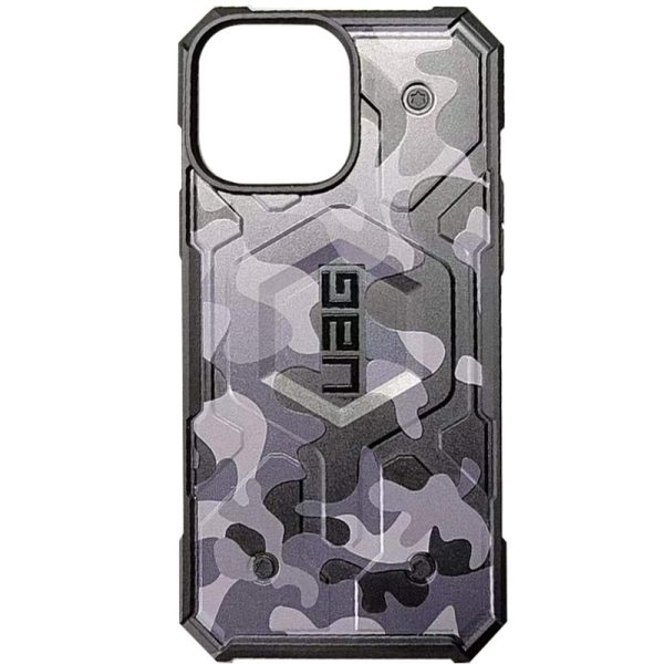 Ударостійкий чохол для Apple iPhone 14 Plus / 15 Plus Сірий UAG Pathfinder with MagSafe Camo