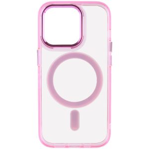 Чохол для iPhone 14 Pro Max Рожевий TPU Iris with MagSafe