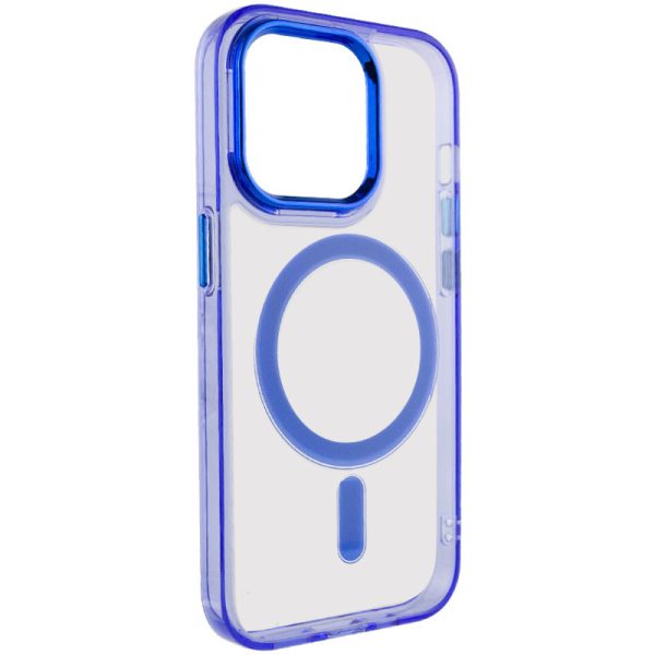 Чохол для iPhone 14 Pro Max Синій TPU Iris with MagSafe - Зображення 2