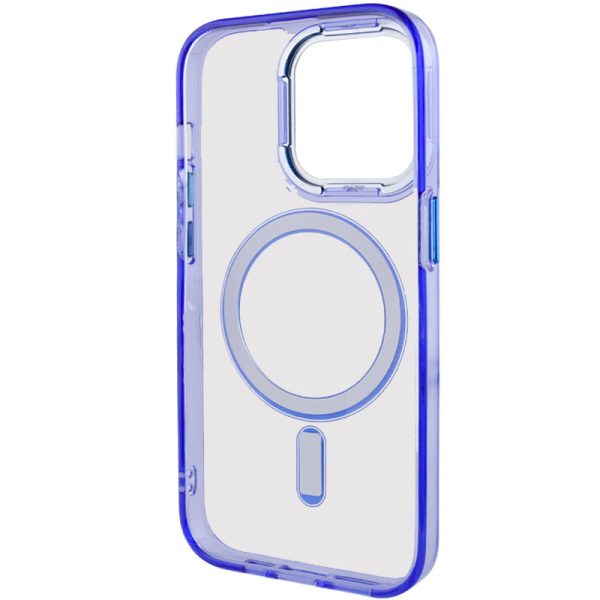 Чохол для iPhone 14 Pro Max Синій TPU Iris with MagSafe - Зображення 4